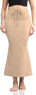 Veehaus Beige-saree shapewear and pettcoat for women Lycra Blend Petticoat(S)