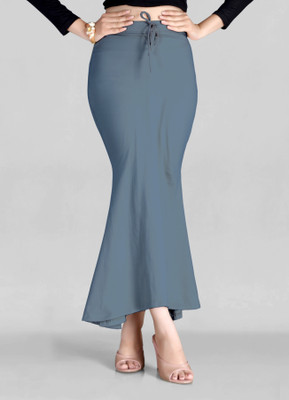 Woo THiNG Plain Sari Shapewear For Women Lycra Blend Petticoat(XL)