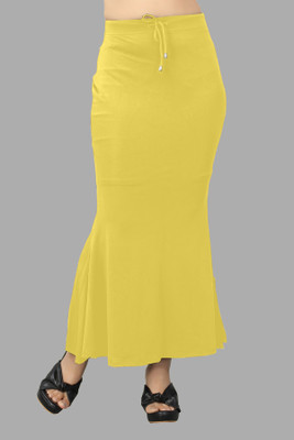 keshav piya fab AC.B._Fish_Yellow_S_Saree Shapewear shapewear petticoat For women Lycra Blend Petticoat(S)