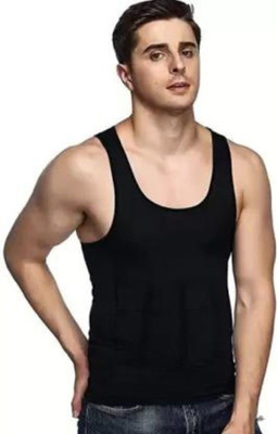 Olsic Premium Compression Tank Top Slimming Body Shaper Vest Tummy Control Undershirt Men Shapewear