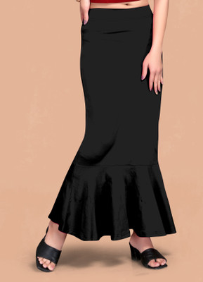 DRESQUE STORE DS_PC_PLEATS_3501_BLACK(L) Lycra Blend Petticoat(L)