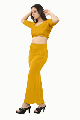 Ozberk Creation PAR.__Fish_Mustard_XXL_Saree Shapewear shapewear petticoat For women Lycra Blend Petticoat(XXL)