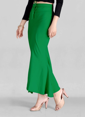 Taytaya 1-TAY_PC_FLARE_3107_GREEN_D Lycra Blend Petticoat(M)