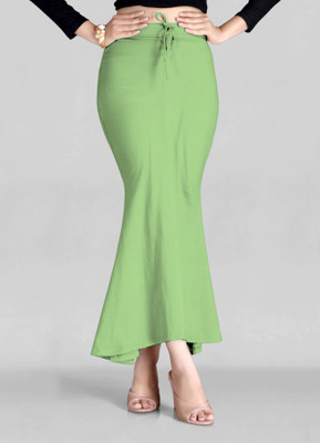 Veehaus Pista_lightgreen_Saree shapewear with slit Lycra Blend Petticoat(XXL)