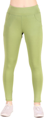Digitalduniya Solid Women Maroon Tights