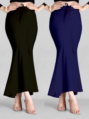 ALYNE COMBO-FISHTAIL-NAVYBLUE-BLACK Lycra Blend Petticoat(S)