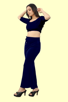 house of common BABY.._Fish_Navy Blue_S_Saree Shapewear shapewear petticoat For Women Lycra Blend Petticoat(S)
