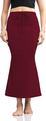Z-DEVIL MAROON ** PETICOAT_fishcut lycra saree peticoat Lycra Blend Petticoat(S)
