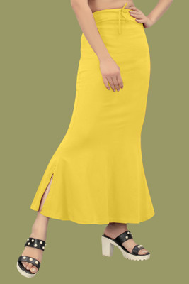 house of common F1_Fish_Yellow_S_Saree Shapewear shapewear petticoat For women Lycra Blend Petticoat(S)