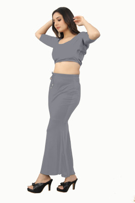 Ozberk Creation PAR.__Fish_grey_XL_Saree Shapewear shapewear petticoat For Women Lycra Blend Petticoat(XL)