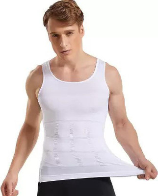 Olsic Premium Compression Tank Top Slimming Body Shaper Vest Tummy Control Undershirt Men Shapewear