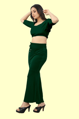 HOC Green Fish L KESHAV 7 Lycra Blend Petticoat(L)