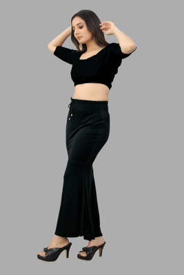 keshav piya fab AC.B._Fish_Black_L_Saree Shapewear shapewear petticoat For Women Lycra Blend Petticoat(L)