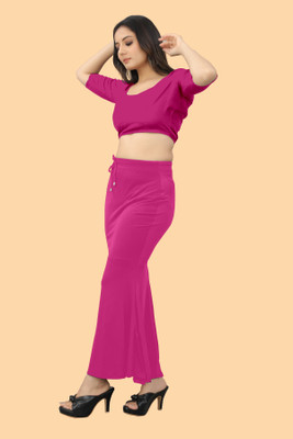 Ozberk Creation B.L.U__Fish_Pink_XL_Saree Shapewear shapewear petticoat For women Lycra Blend Petticoat(XL)