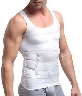 Olsic Premium Compression Tank Top Slimming Body Shaper Vest Tummy Control Undershirt Men Shapewear