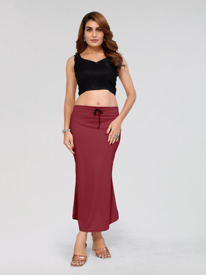BLYNK SPW-MAROON Polycotton, Lycra Blend Petticoat(M)