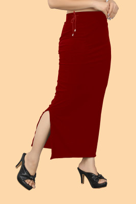 Woo THiNG Solid Color Sari Shapewear For Women Lycra Blend Petticoat(Free)