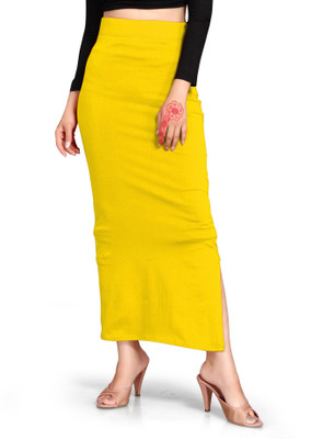 Taytaya 1-TAY_PC_3009_LEMON_YELLOW_I Lycra Blend Petticoat(L)