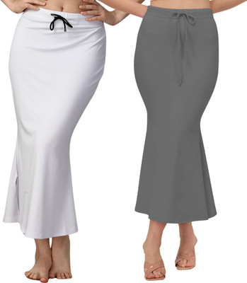 wizulo trendz 103_white-grey Polyester Petticoat(XS)