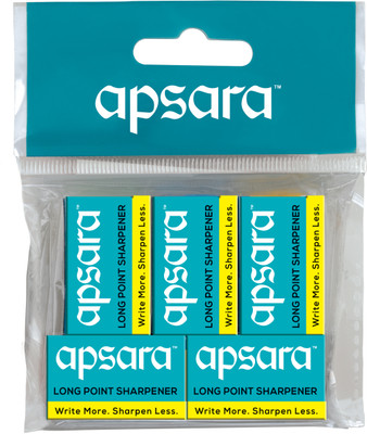 APSARA Long Point Single Pencil Sharpeners Sharpeners(Set of 5, Multicolor)