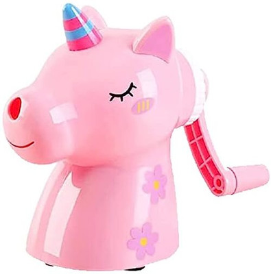 Shopperduniya School Unicorn Pencil Sharpener, Table Machine Sharpeners(Set of 1, Pink)