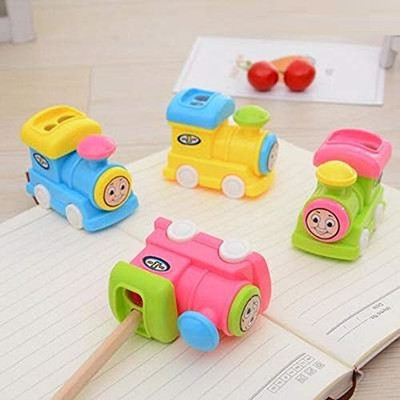 Spocco NA Single Pencil Sharpeners(Set of 4, Multicolor)
