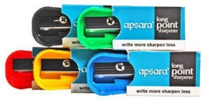 APSARA Pencil Long Point Sharpeners(Set of 5, Multicolor)