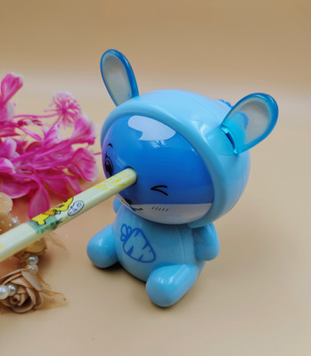 Paper Bear Cartoon Table Sharpener Table Sharpener Sharpener(Light Blue)