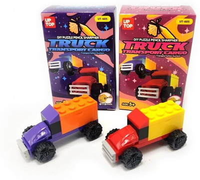 KUNYA 1 PUZZLE SHARPNER (TRUCK) Sharpener(Multicolor)