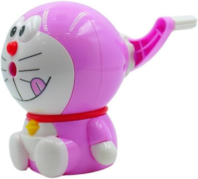 Lalit Craft Kids Doremon Shaped Pencil Table Sharpener Machine Kids Doremon Shaped Pencil Table Sharpener Machine Sharpeners(Set of 1, Pink)