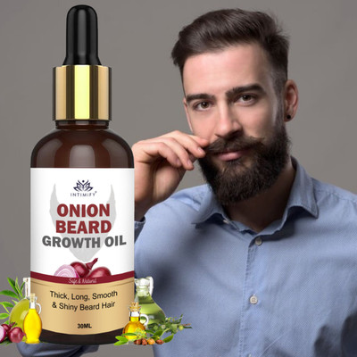 INTIMIFY Onion Beard Oil with Onion & Redensyl for Beard Growth Dadi Oil Shave Oil(30 ml)