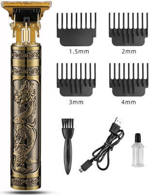 Profiline Metal body retro hair cut trimmer Stainless steel blade electric for men hair A1  Shaver For Men(Gold)