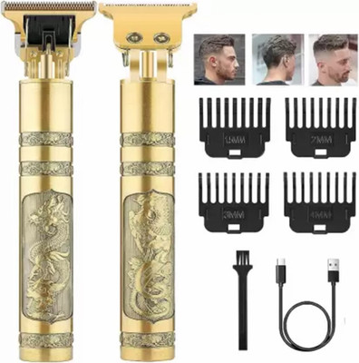 UZAN cutting machine shaving Trimmer 90 min  Runtime 4 Length Settings(Gold)