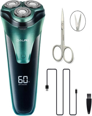 Retail Infinity Rechargeable Digital Display Electric Shaver Wet & Dry Rotary blades  Shaver For Men(Multicolor)