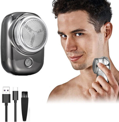 AARADHYAM Focus USB Mini Shaver portable Electric Shaver Trimmer 60 min Runtime  Shaver For Men(Multicolor)