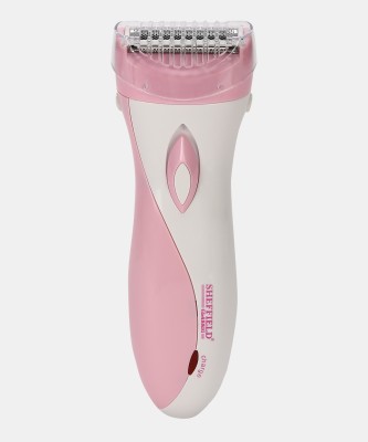 Sheffield Classic Lady Shaver Hair Remover Double Shaver for Under Arms, Cordless, rechargeable Body Groomer 25 min  Runtime 1 Length Settings(Pink)