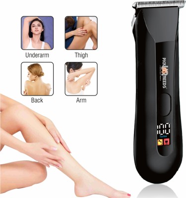 Pick Ur Needs Electric Bikni Hair Trimmer & Body Shaver Rechargeable For Men & Women Body Trimmer 120 min  Runtime 3 Length Settings(Black)