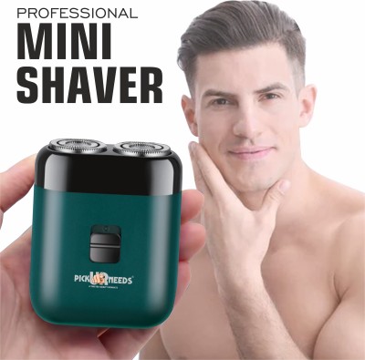 Make Ur Wish Reachargeable Shaver/Trimmer 500 mAh Battery Ultra Thin Shaver Razor  Shaver For Men(Green)