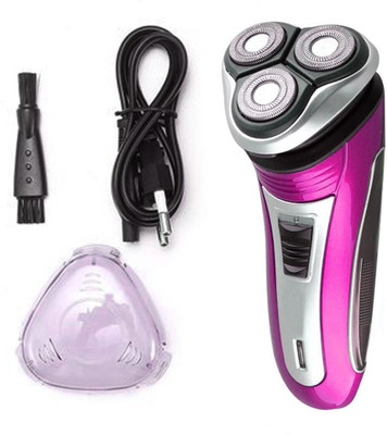 Crostal New Multi Use Cordless Electric Professional Shaver Fully Waterproof Body Groomer 60 min  Runtime 1 Length Settings(Pink, Black, Blue)