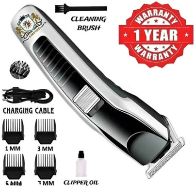 AVENUE Professional Hair Trimmer Trimmer 60 min Runtime 4 Length Shaver For Men  Shaver For Men(SILVER,BLACK)