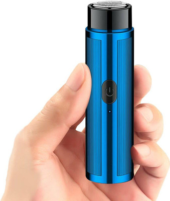 TechnoSavvy 610663 Fully Waterproof Trimmer 55 min  Runtime 3 Length Settings(Blue)