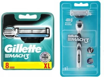 Gillette MACH3 8'S AND RAZOR(Pack of 2)