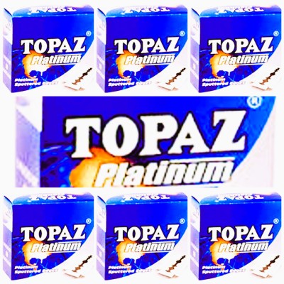 TOPAZ Platinum Blades 450 BLADES (EACH PACKET CONTAIN 50 BLADES)E(Pack of 7)