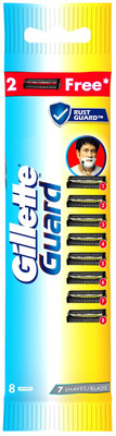 Gillette Guard Shaving Blades for men with flexible(Pack of 6)