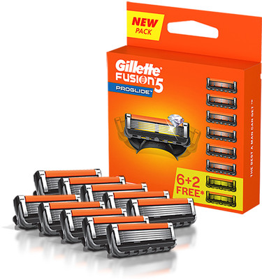 Gillette Proglide 5-Bladed Shaving Cartridges(Pack of 8)