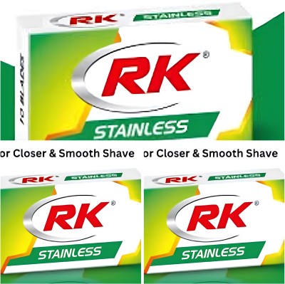 RK Stainless Cartridge RK STAINLESS SALOON PACK 150 CARTRIDGES BLADES (EACH PACKET CONTAIN 50 BLADES)(Pack of 3)