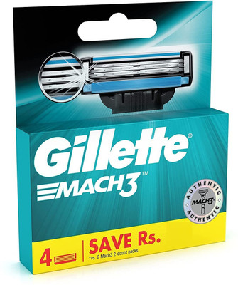 Gillette Mach3 4n Cartridge pack of 1lj(Pack of 4)