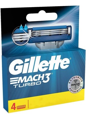 Gillette MACH3 TURBO 4'S (PACK OF 4)(Pack of 4)