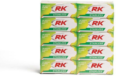 RK Stainless SALOON PACK 500 BLADES (EACH PACKET CONTAIN 50 BLADES)(Pack of 10)