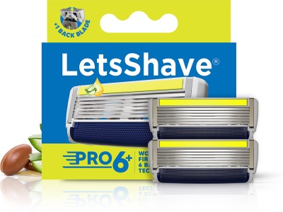 LetsShave Pro 6 Plus Lite Shaving Blade Refills(Pack of 2)